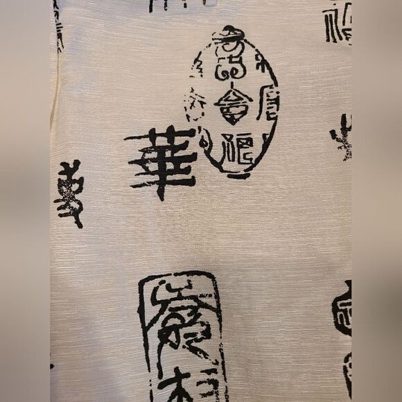 Chicos Awaken Serrano Silk/Linen Blend Wide-Leg Pants, Asian Design | 2/ L-12 - Picture 7 of 9